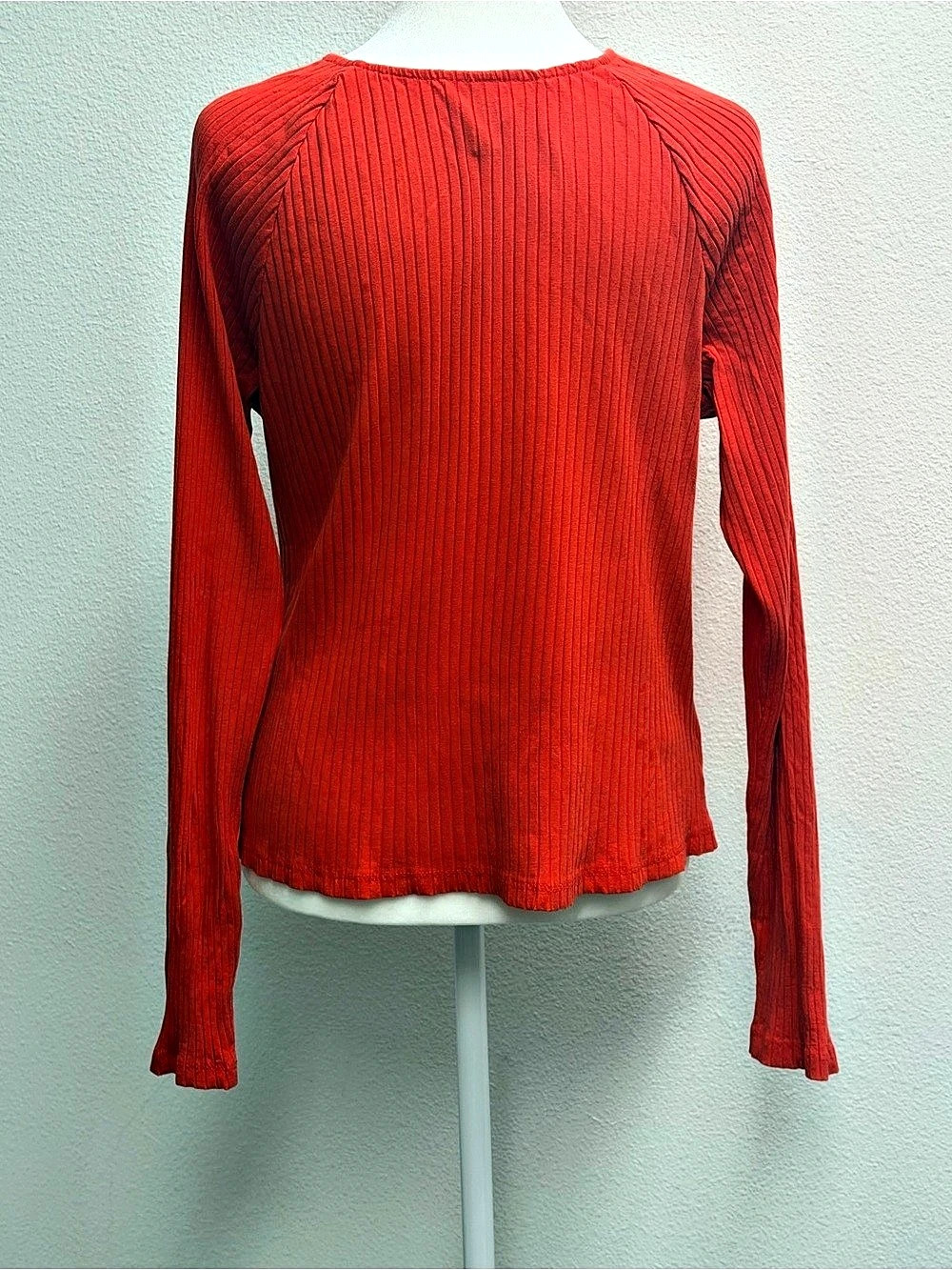 Universal Thread Red Ribbed Wrap Front Top Size XL - Picture 3 of 10